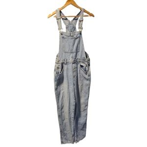 Refuge Light Wash Denim Overalls - Medium